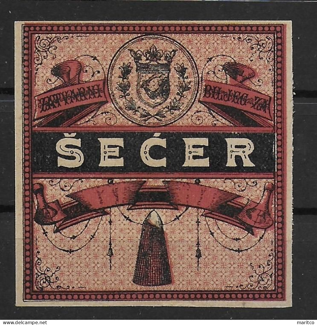 Österreich Bosnien-Herzegowina Zucker Verschlussmarke 1890 Stempelmarken Fiscal Revenue Stamps - Revenue Stamps