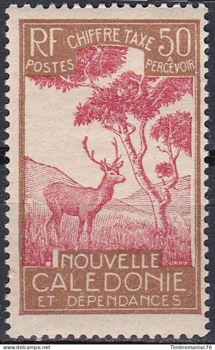 Nouvelle Calédonie Timbre Taxe1928 YT 34 Neuf - Timbres-taxe