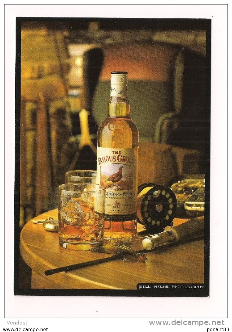 Carte Postale Scotch Whisky  The Famous Grouse Photographie Bill Milne - - Alcoholes