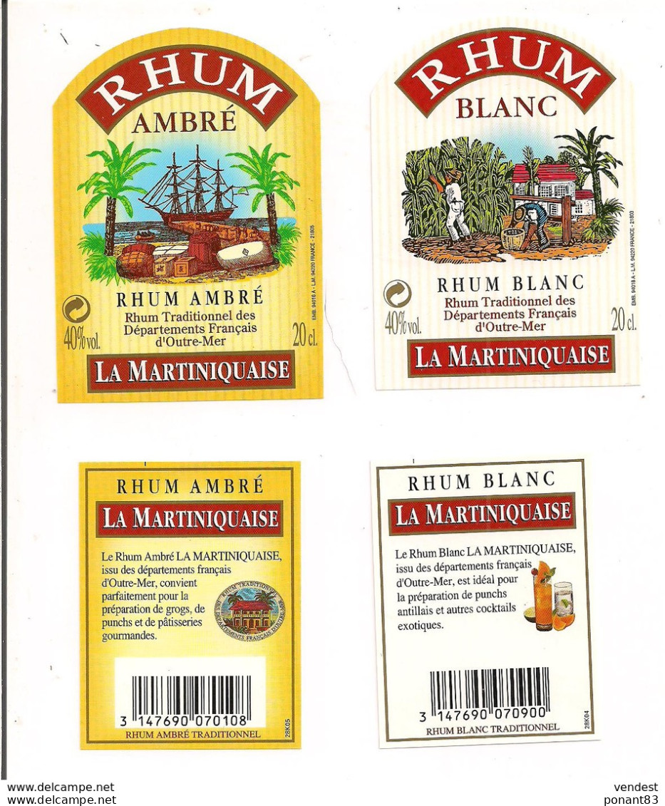 Rhum Ambré TRADITIONNEL DE MARTINIQUE LA MARTINIQUAISE