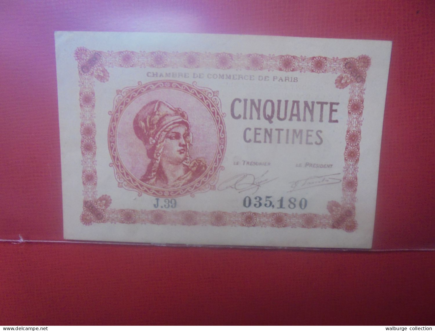 PARIS 50 Centimes 1920 De Nécéssité (B.31) - Bons & Nécessité