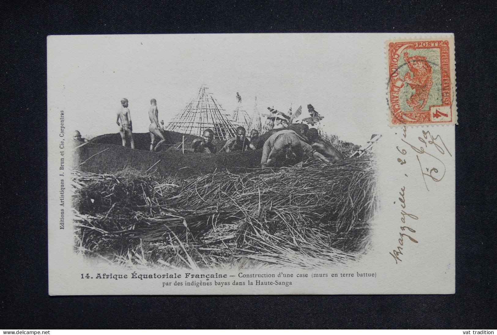 CONGO - Affranchissement Panthère De Brazzaville Sur Carte Postale  - L 148614 - Briefe U. Dokumente