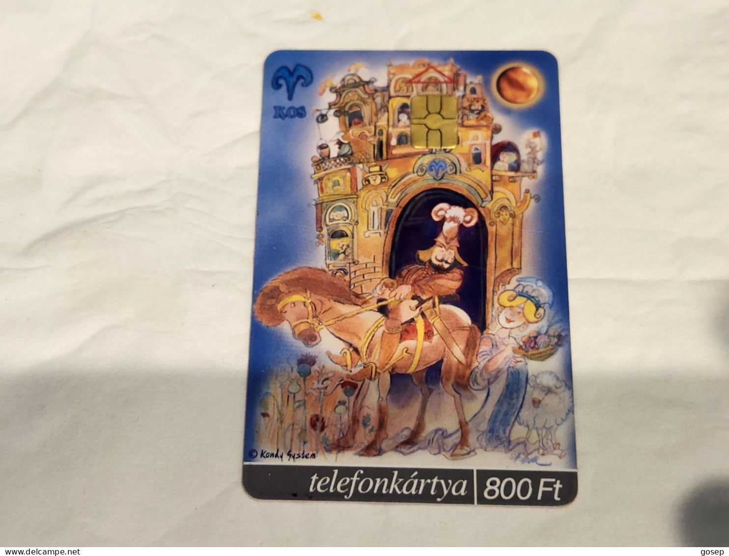 HUNGARY-(HU-P-2004-04A)-ARIES-(20)(800Ft)(341058C80)(tirage-10.000)-used,card+1card Prepiad Free - Ungarn