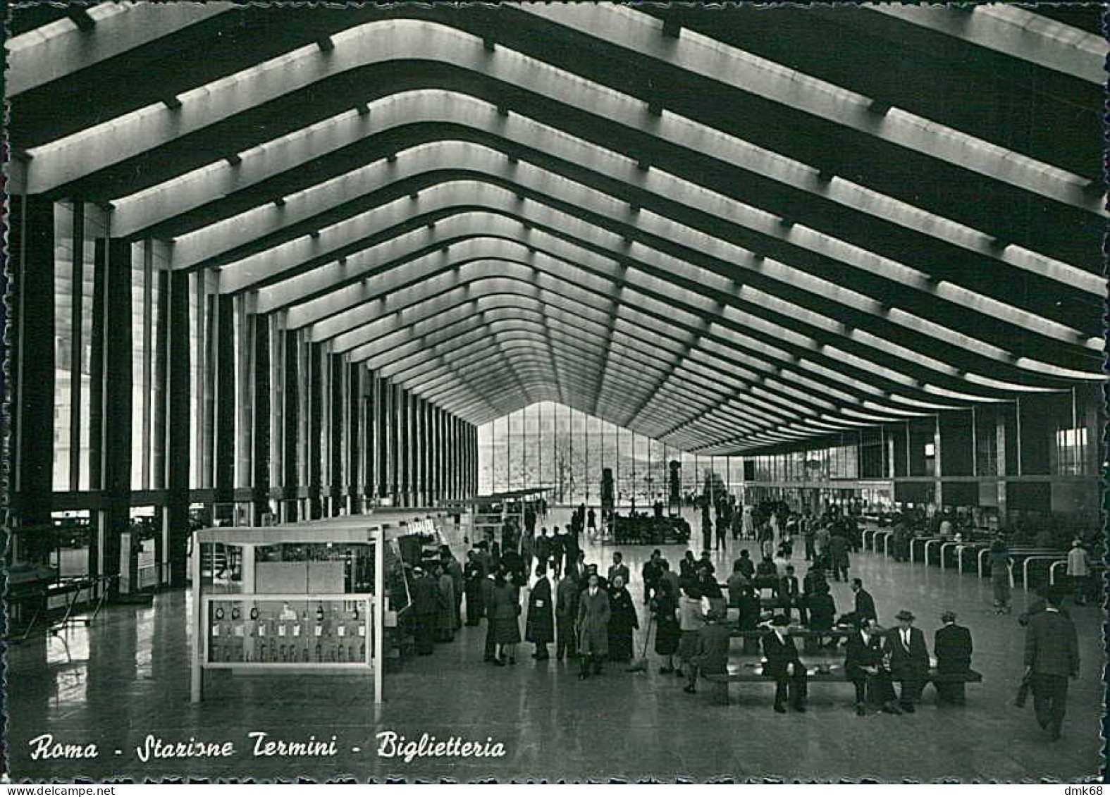 ROMA TERMINI - STAZIONE FERROVIARIA - BIGLIETTERIA - EDIZIONE VERDESI - 1950s (18829) - Stazione Termini