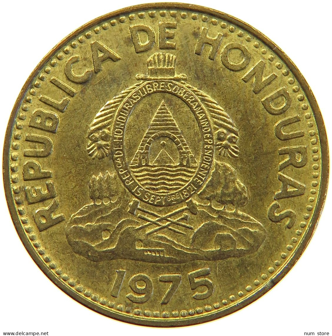 HONDURAS 5 CENTAVOS 1975  #MA 063173 - Honduras