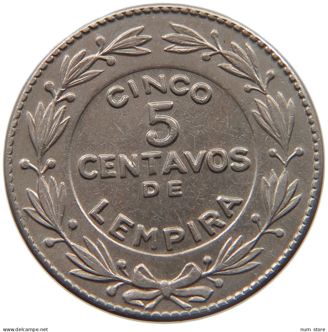 HONDURAS 5 CENTAVOS 1956  #MA 025498 - Honduras