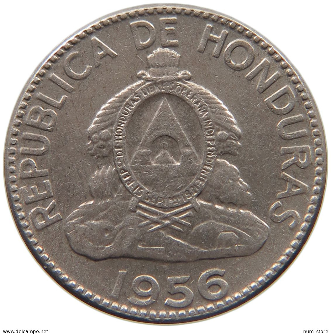 HONDURAS 5 CENTAVOS 1956  #MA 025498 - Honduras