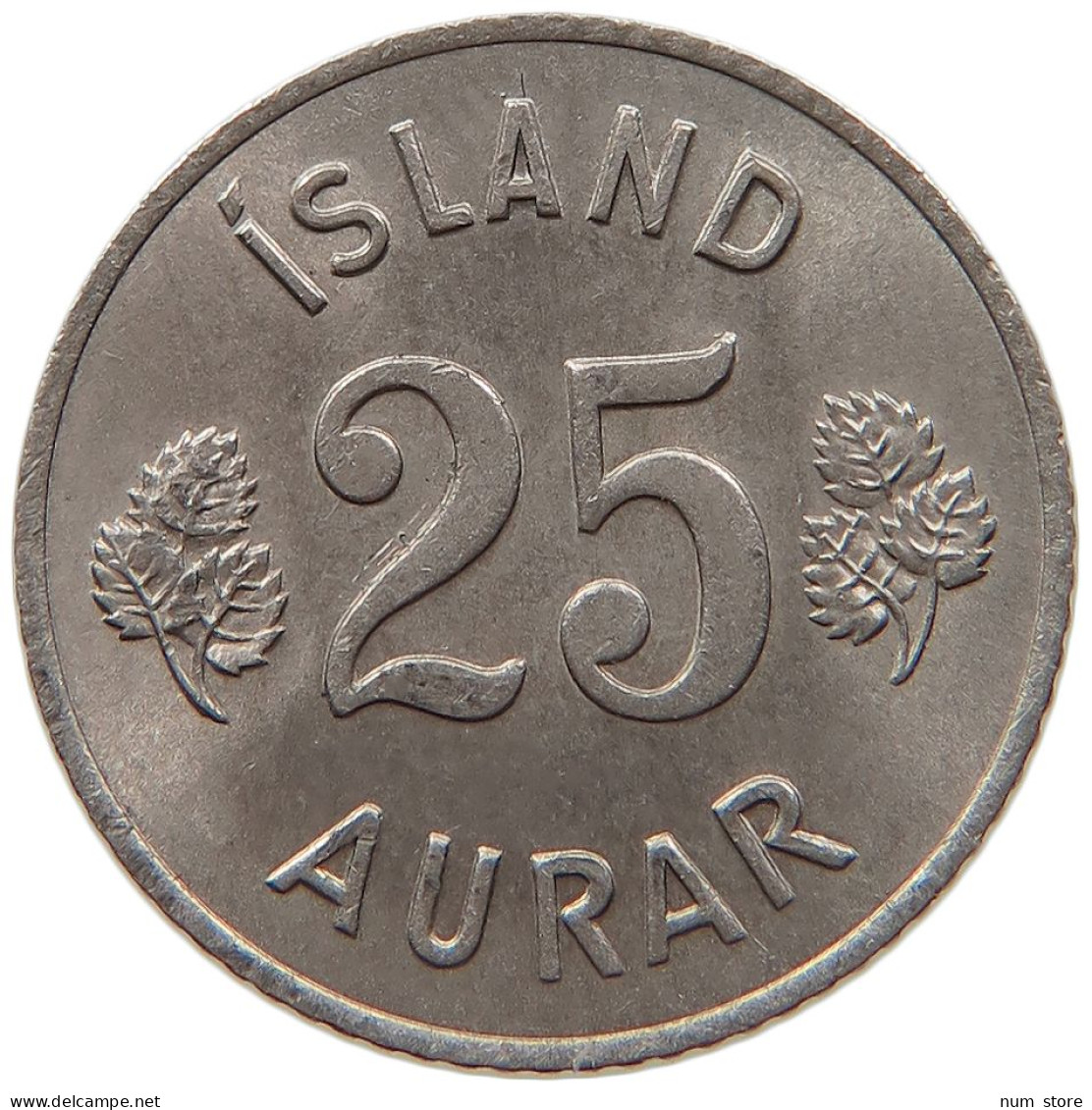 ICELAND 25 AURAR 1965  #MA 073191 - Islandia