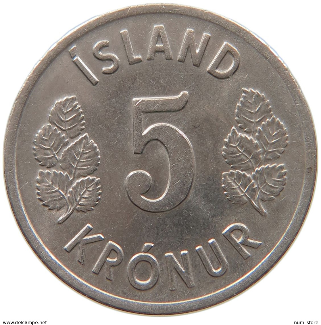 ICELAND 5 KRONUR 1977  #MA 064709 - Iceland