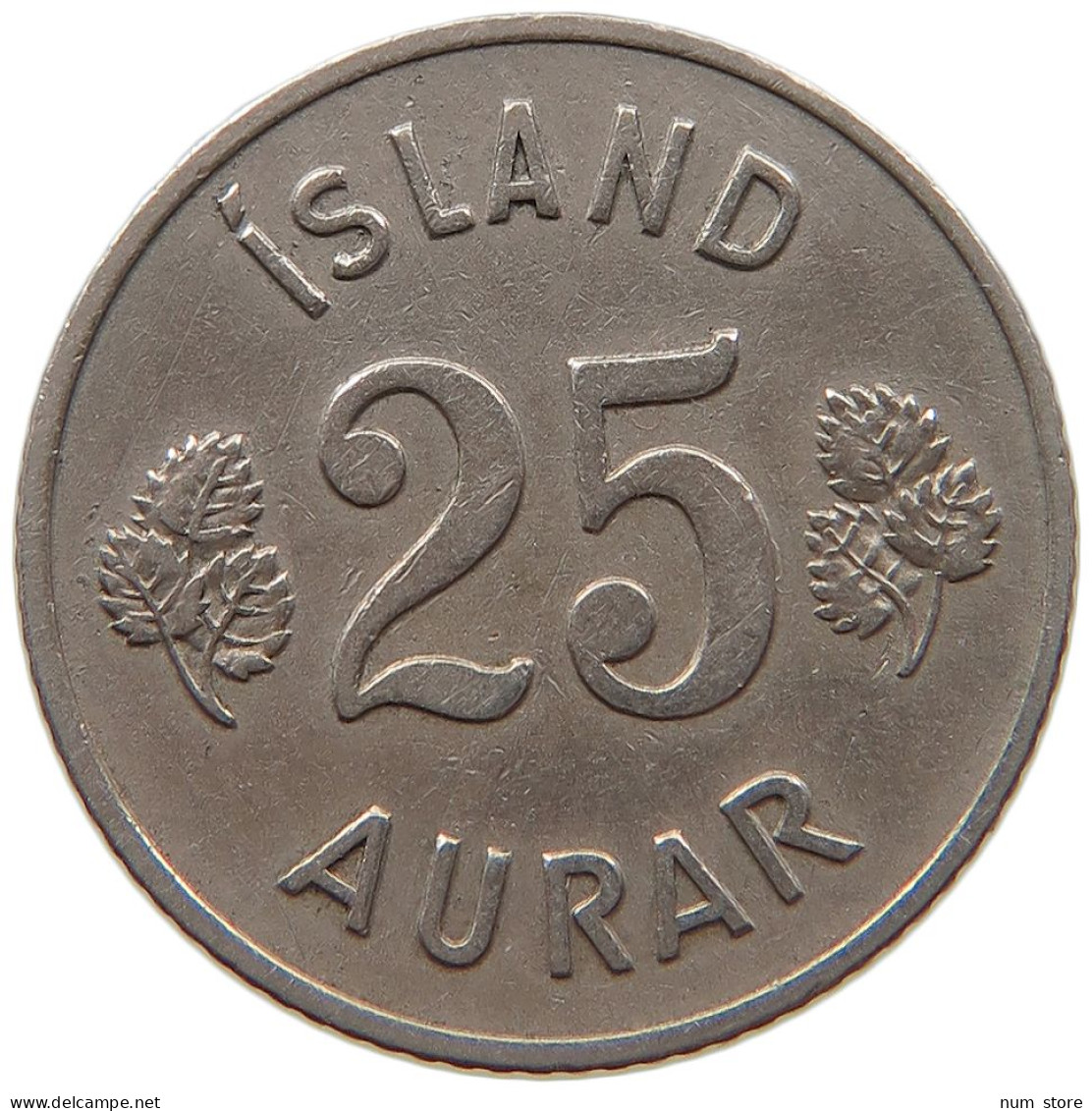 ICELAND 25 AURAR 1946  #MA 064711 - IJsland