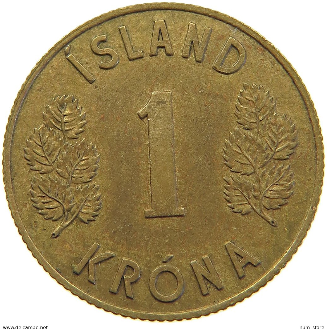 ICELAND KRONA 1957  #MA 067909 - Island