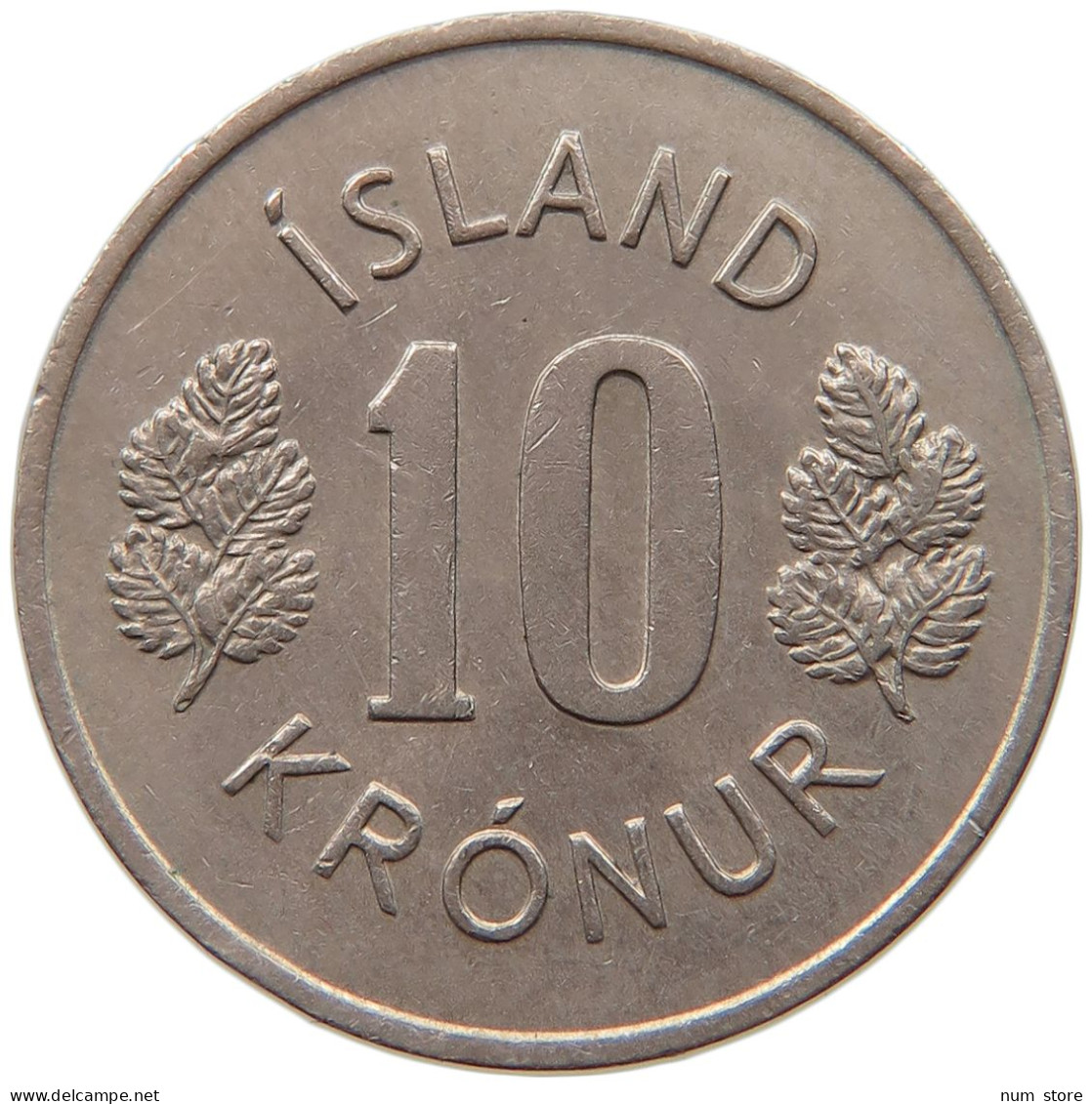 ICELAND 10 KRONUR 1976  #MA 067584 - Iceland