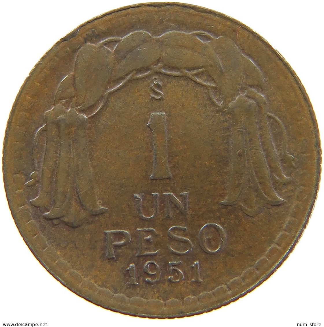 CHILE PESO 1951  #MA 067159 - Chile