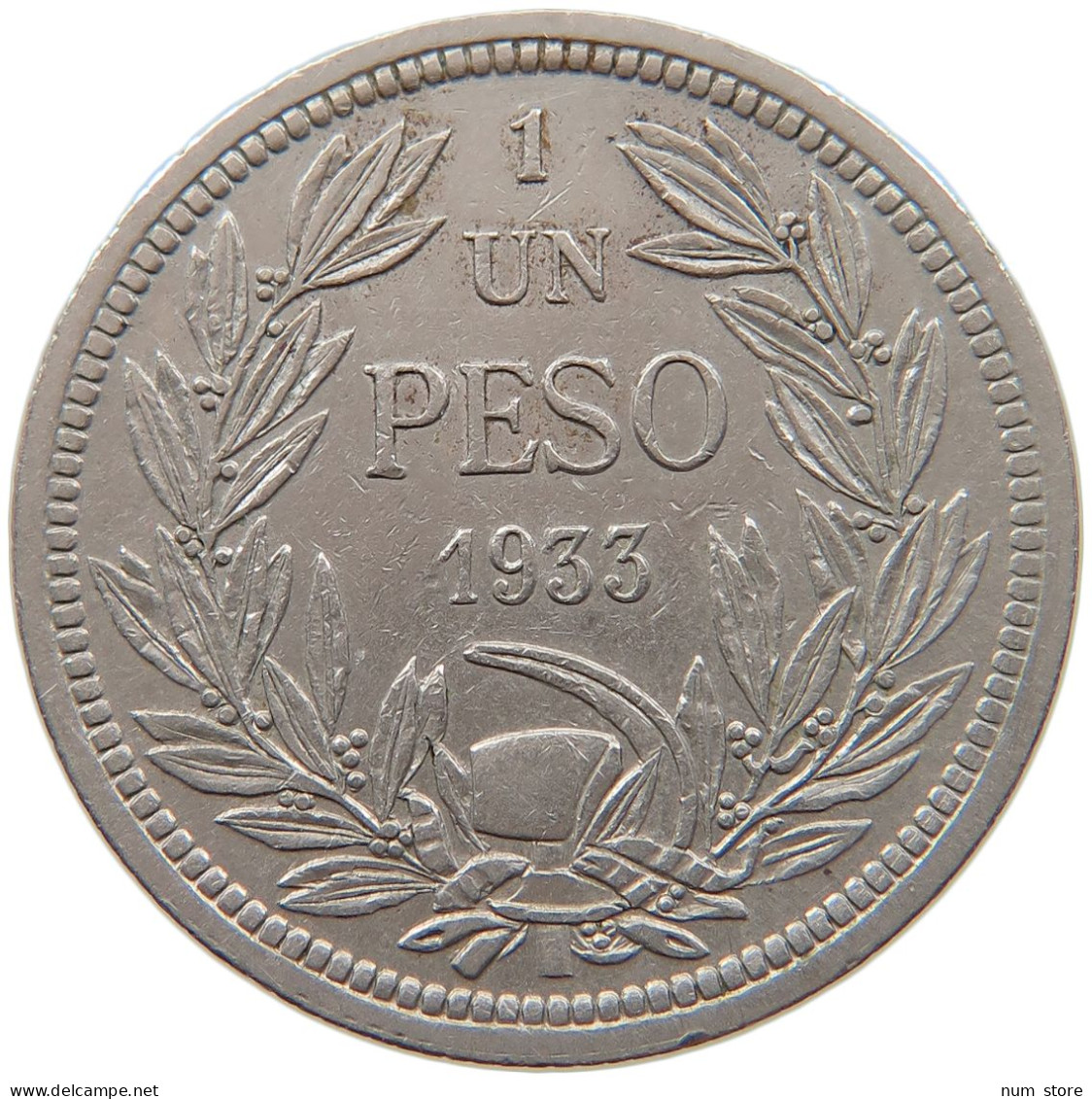 CHILE PESO 1933  #MA 067153 - Chili