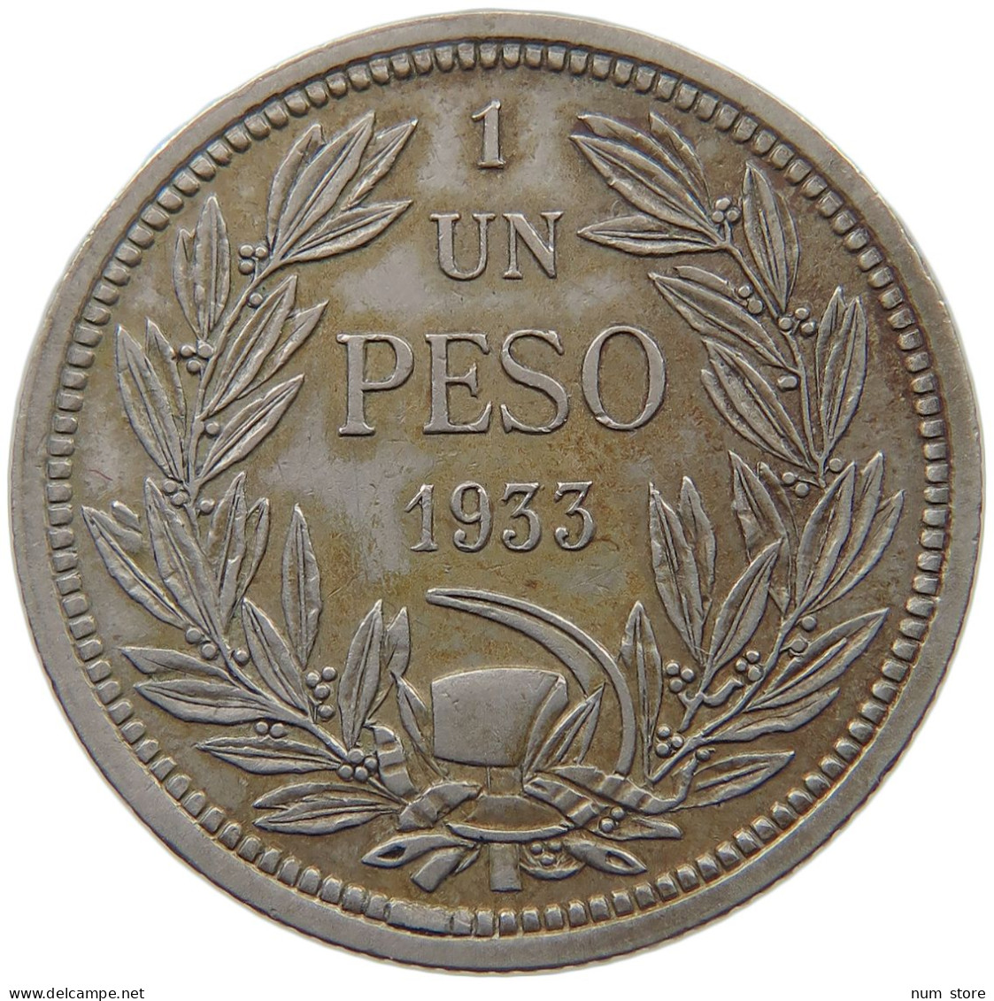 CHILE PESO 1933  #MA 025210 - Chile