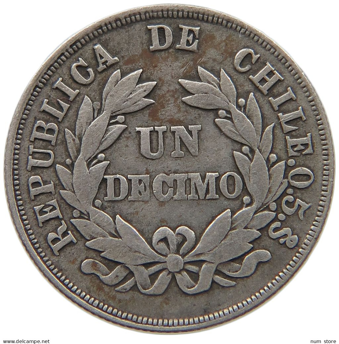 CHILE DECIMO 1894  #MA 025214 - Chile