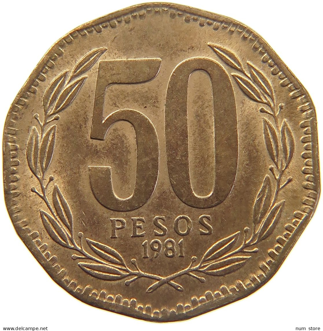 CHILE 50 PESOS 1981  #MA 025217 - Chile