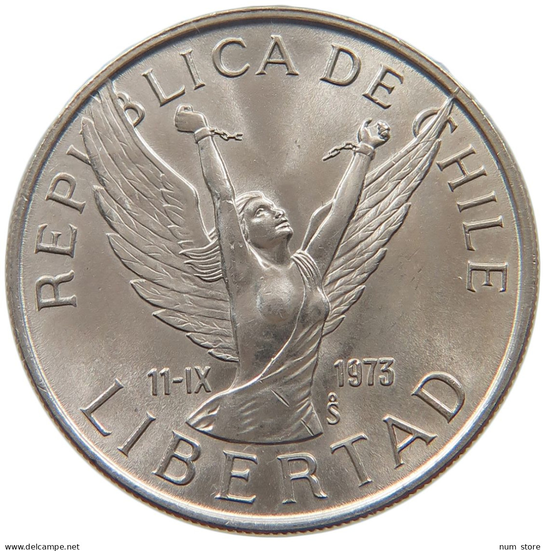 CHILE 5 PESOS 1976  #MA 025212 - Cile