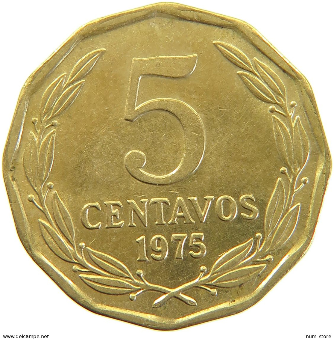 CHILE 5 CENTAVOS 1975  #MA 067167 - Chile