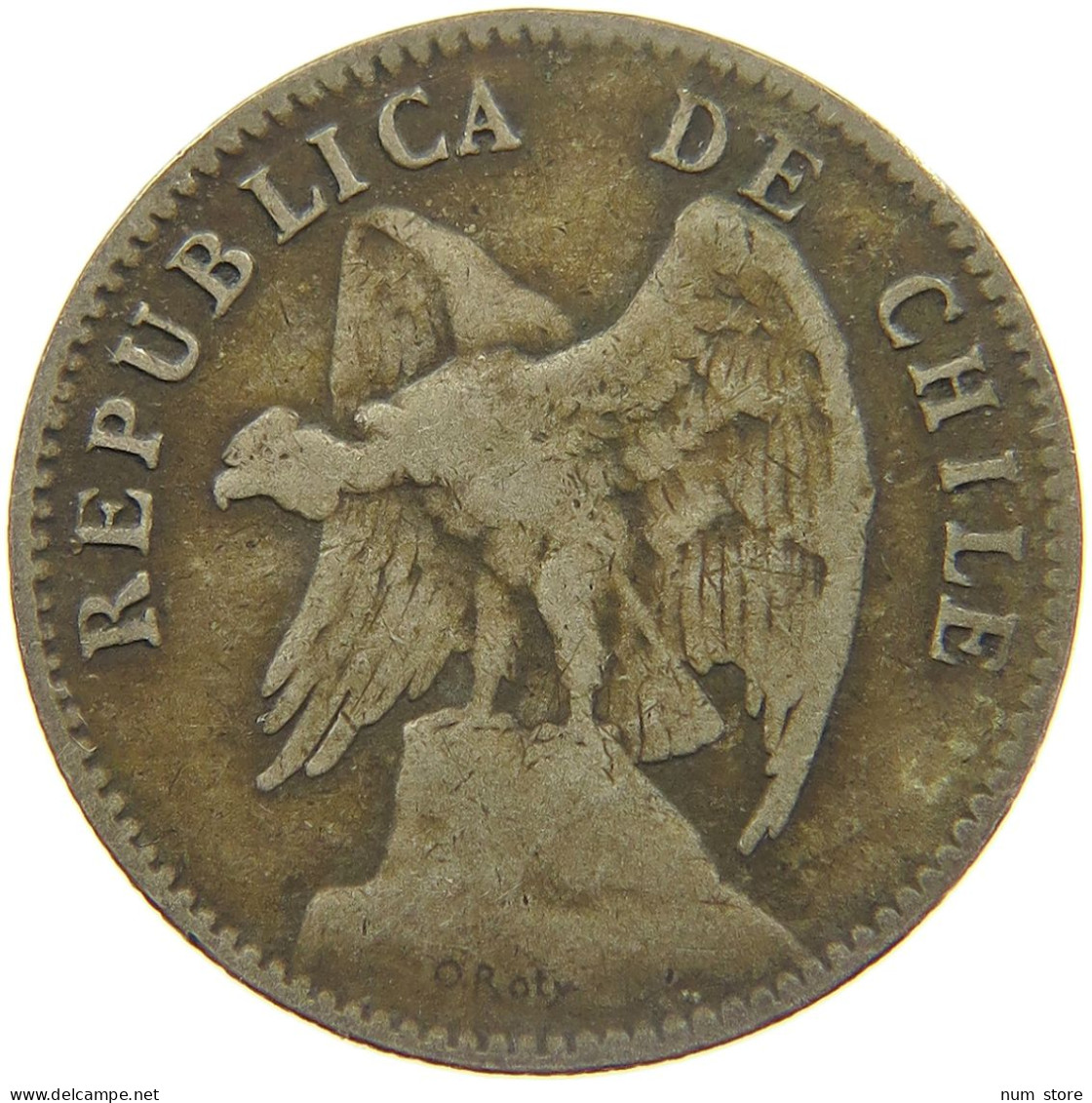 CHILE 20 CENTAVOS 1913  #MA 025220 - Chili