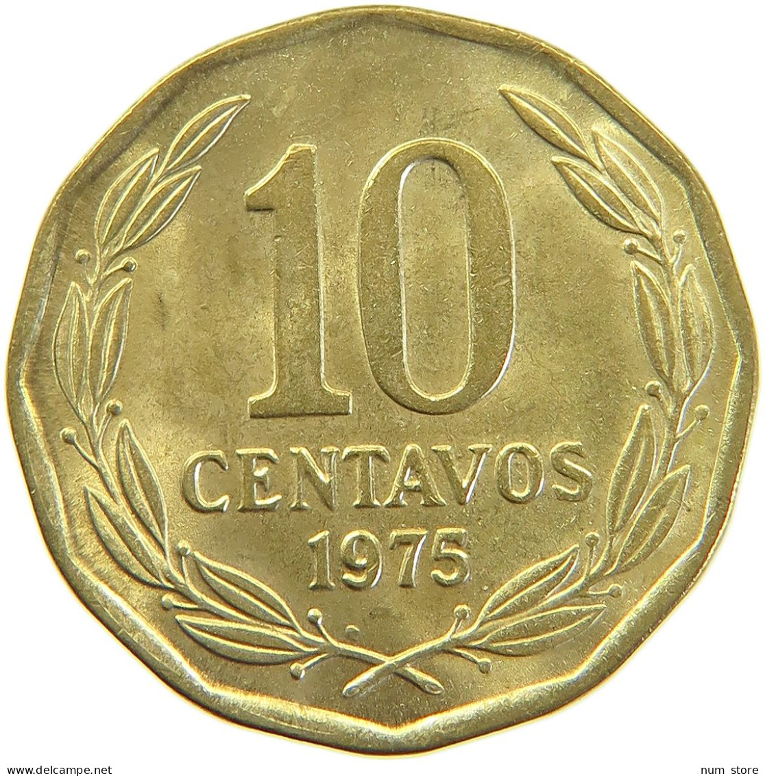 CHILE 10 CENTAVOS 1975  #MA 067165 - Chile