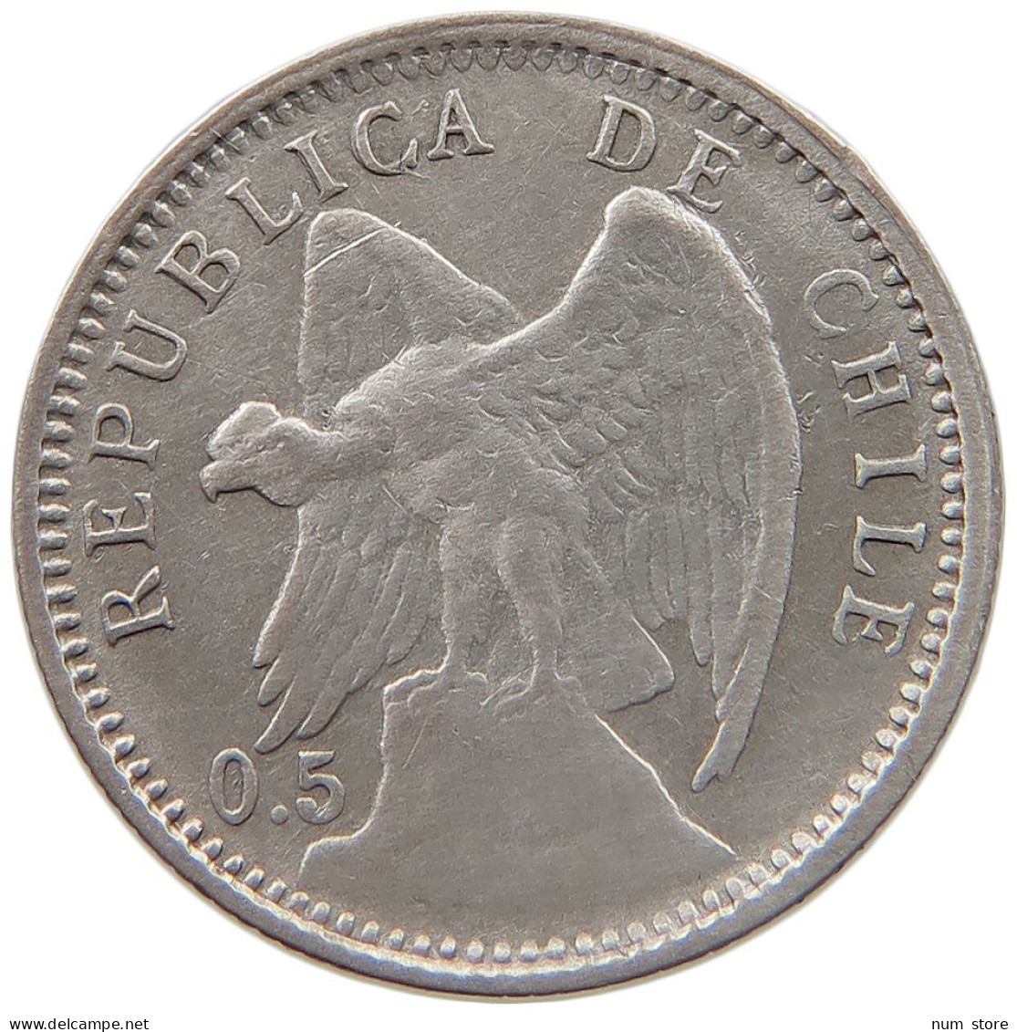 CHILE 10 CENTAVOS 1907  #MA 025215 - Chile