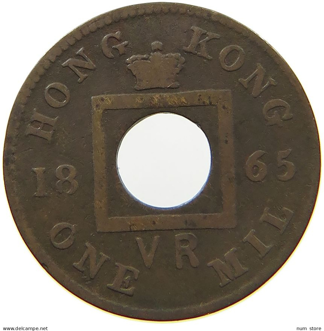 HONG KONG MIL 1865 VR VICTORIA 1837-1901 #MA 065165 - Hongkong