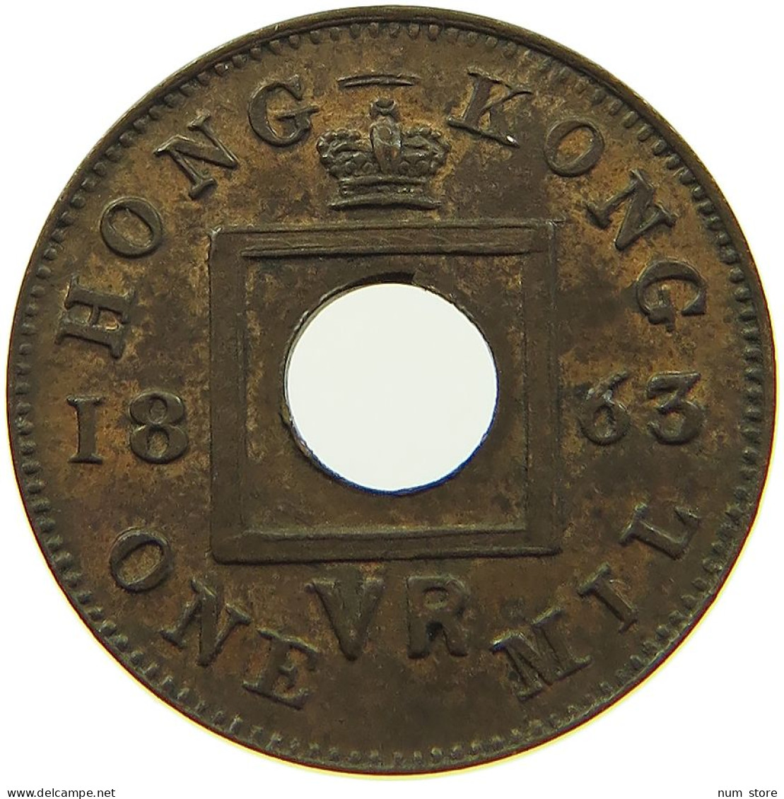 HONG KONG MIL 1863 VR VICTORIA 1837-1901 #MA 103922 - Hongkong