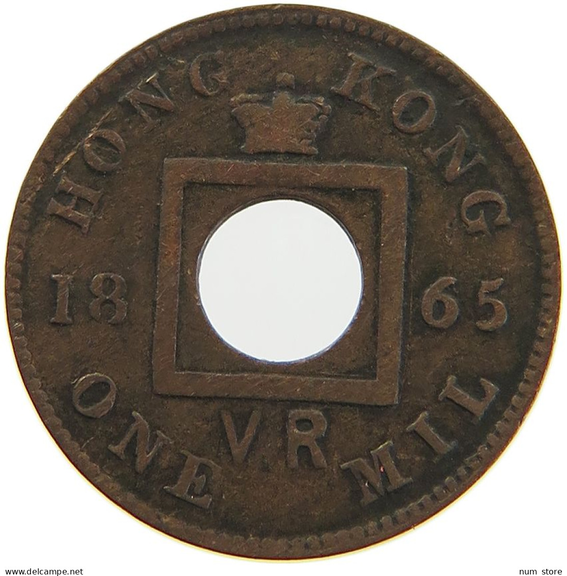 HONG KONG MIL 1865 VR VICTORIA 1837-1901 #MA 100660 - Hongkong