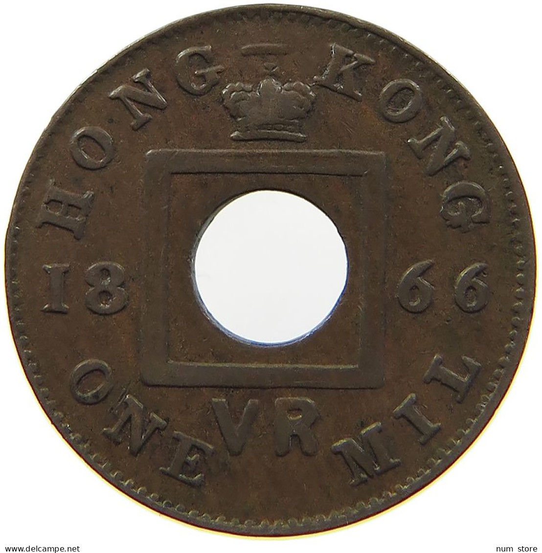 HONG KONG MIL 1866 VR VICTORIA 1837-1901 #MA 065166 - Hong Kong