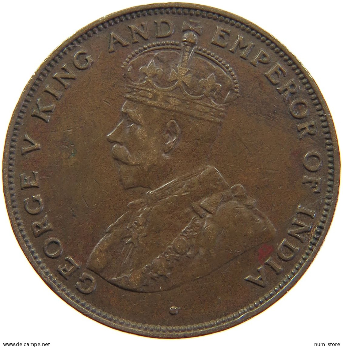 HONG KONG CENT 1924 GEORGE V. (1910-1936) #MA 065033 - Hong Kong