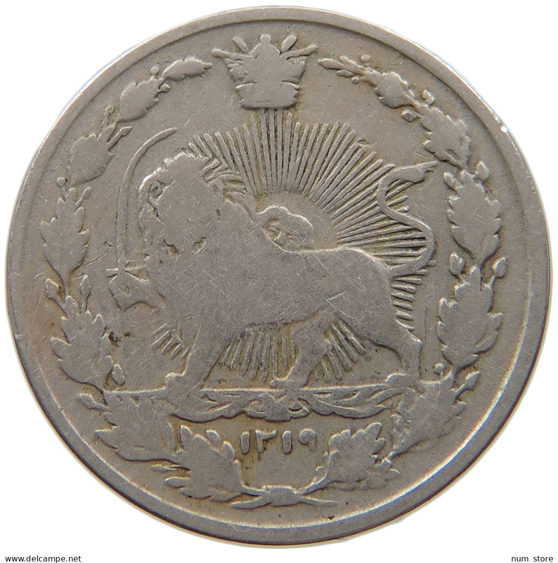 IRAN 100 DINAR 1319 MUZAFFAR AL-DIN SHAH (1896-1907) #MA 018992 - Iran