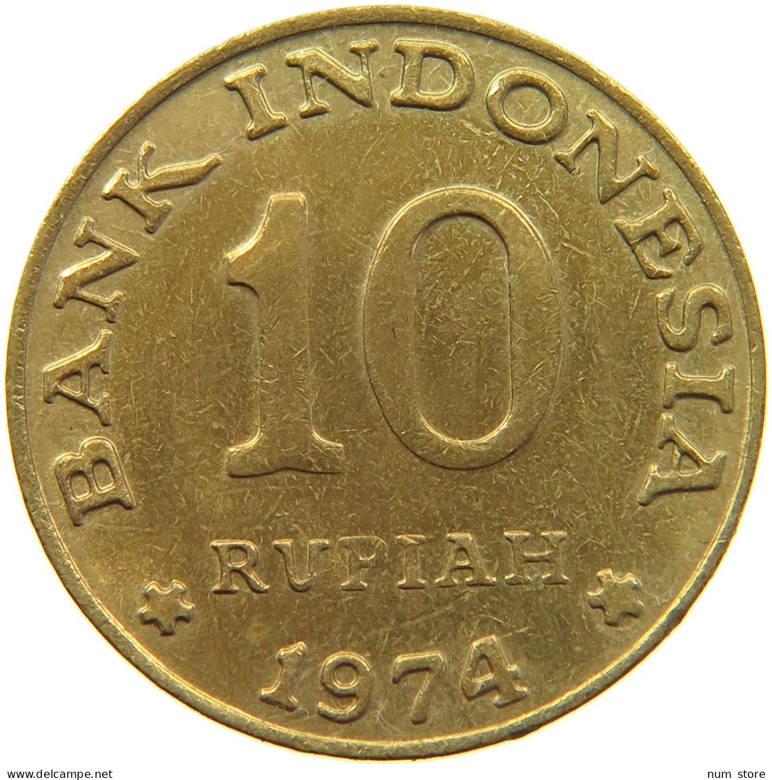 INDONESIA 10 RUPIAH 1974  #MA 103497 - Indonesia