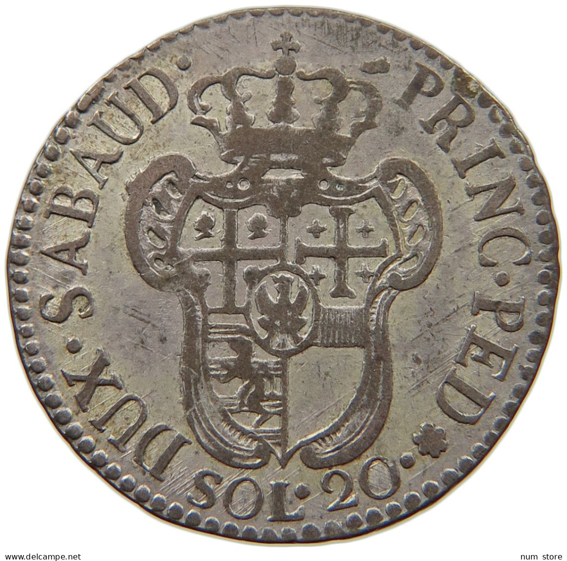 ITALIEN-SARDINIEN 20 SOLDI 1796 VITTORIO AMADEO III., 1773-1796. #MA 008542 - Italian Piedmont-Sardinia-Savoie