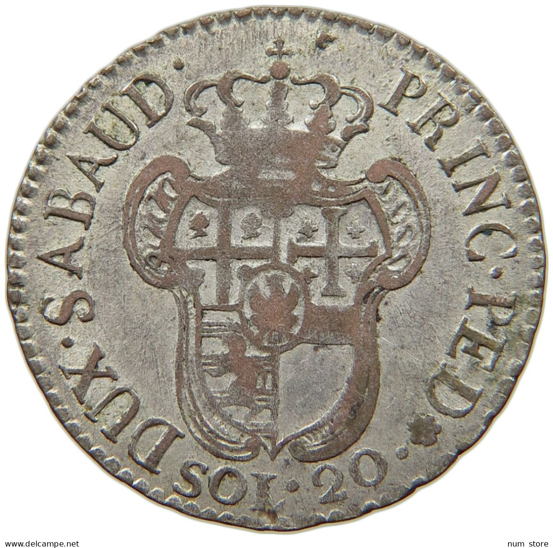 ITALIEN-SARDINIEN 20 SOLDI 1796 VITTORIO AMADEO III., 1773-1796. #MA 008541 - Italian Piedmont-Sardinia-Savoie