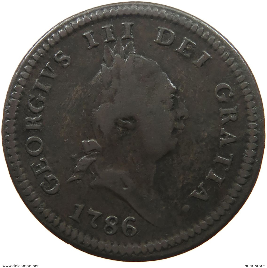 ISLE OF MAN PENNY 1786 GEORGE III. 1760-1820 #MA 025021 - Île De  Man