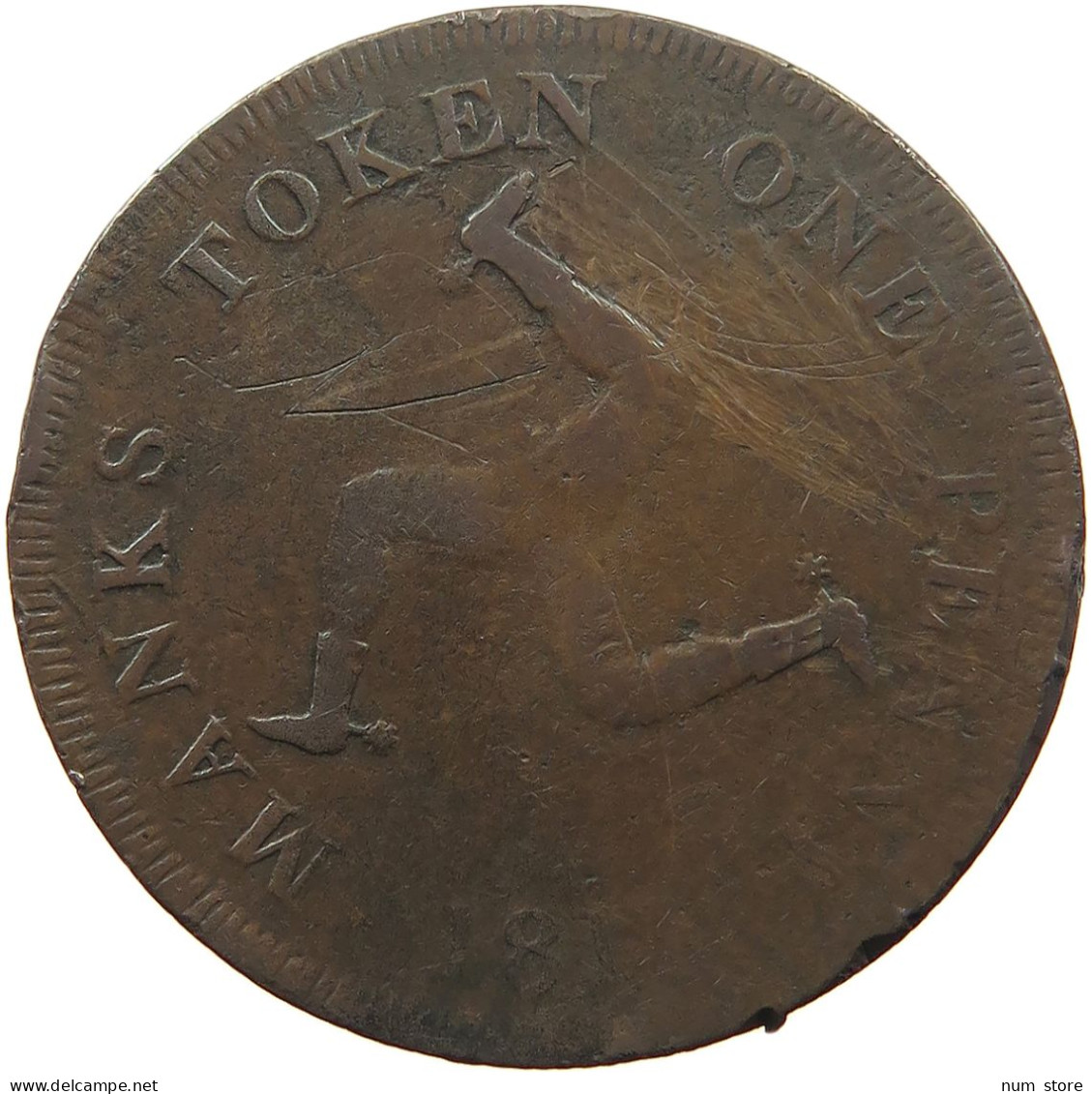 ISLE OF MAN PENCE 1811 GEORGE III. 1760-1820 #MA 025022 - Île De  Man