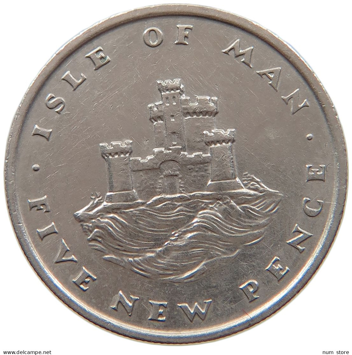 ISLE OF MAN 5 PENCE 1975 ELIZABETH II. (1952-) #MA 064983 - Isla Man