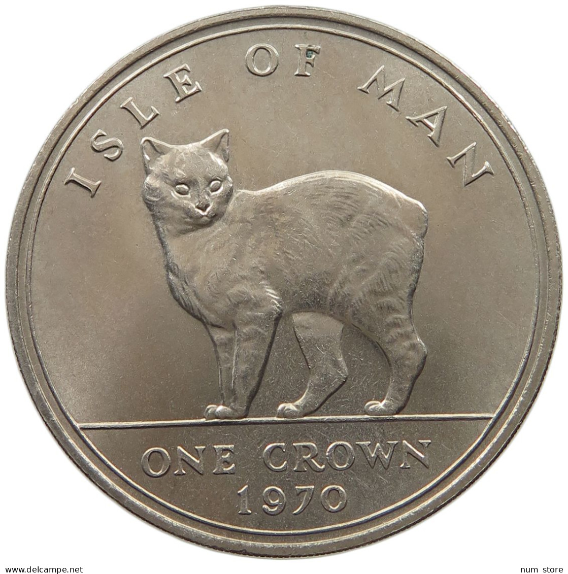 ISLE OF MAN CROWN 1970 ELISABETH II. (1952-) #MA 025018 - Isle Of Man