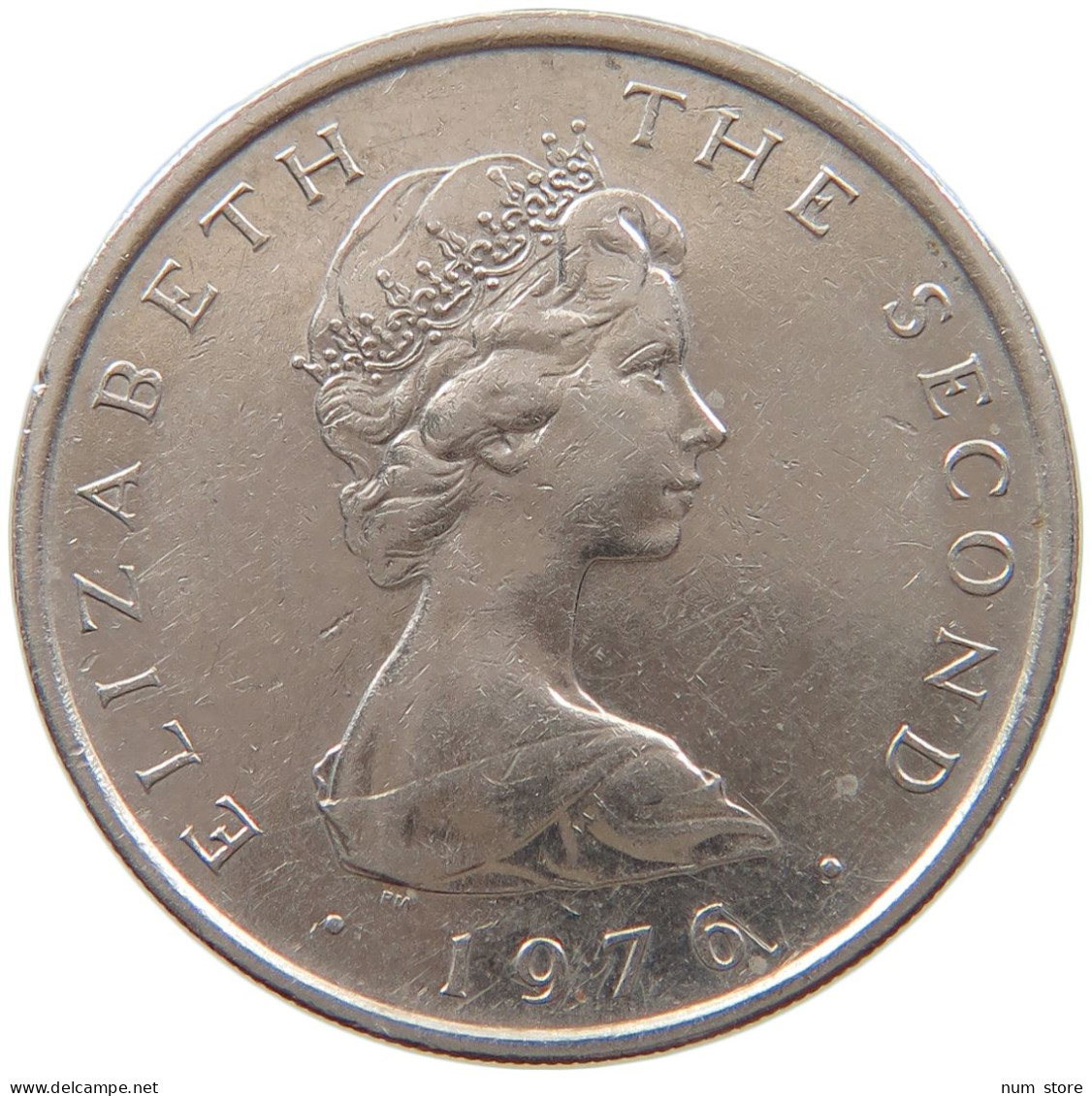 ISLE OF MAN 10 PENCE 1976 ELIZABETH II. (1952-) #MA 064980 - Isle Of Man