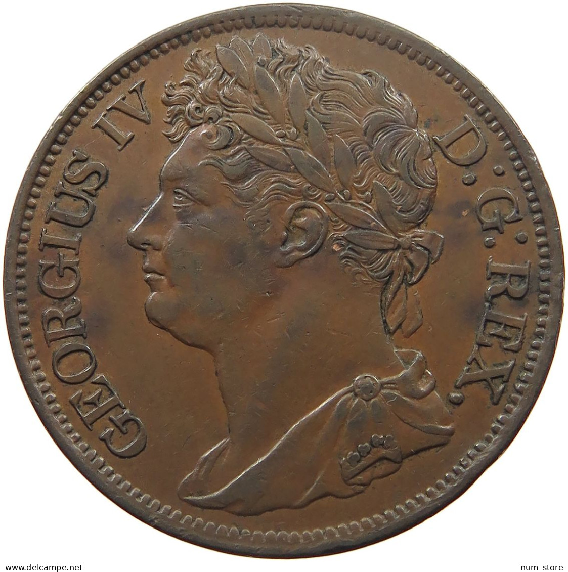 IRELAND PENNY 1822 GEORGE IV. (1820-1830) #MA 025003 - Irlande