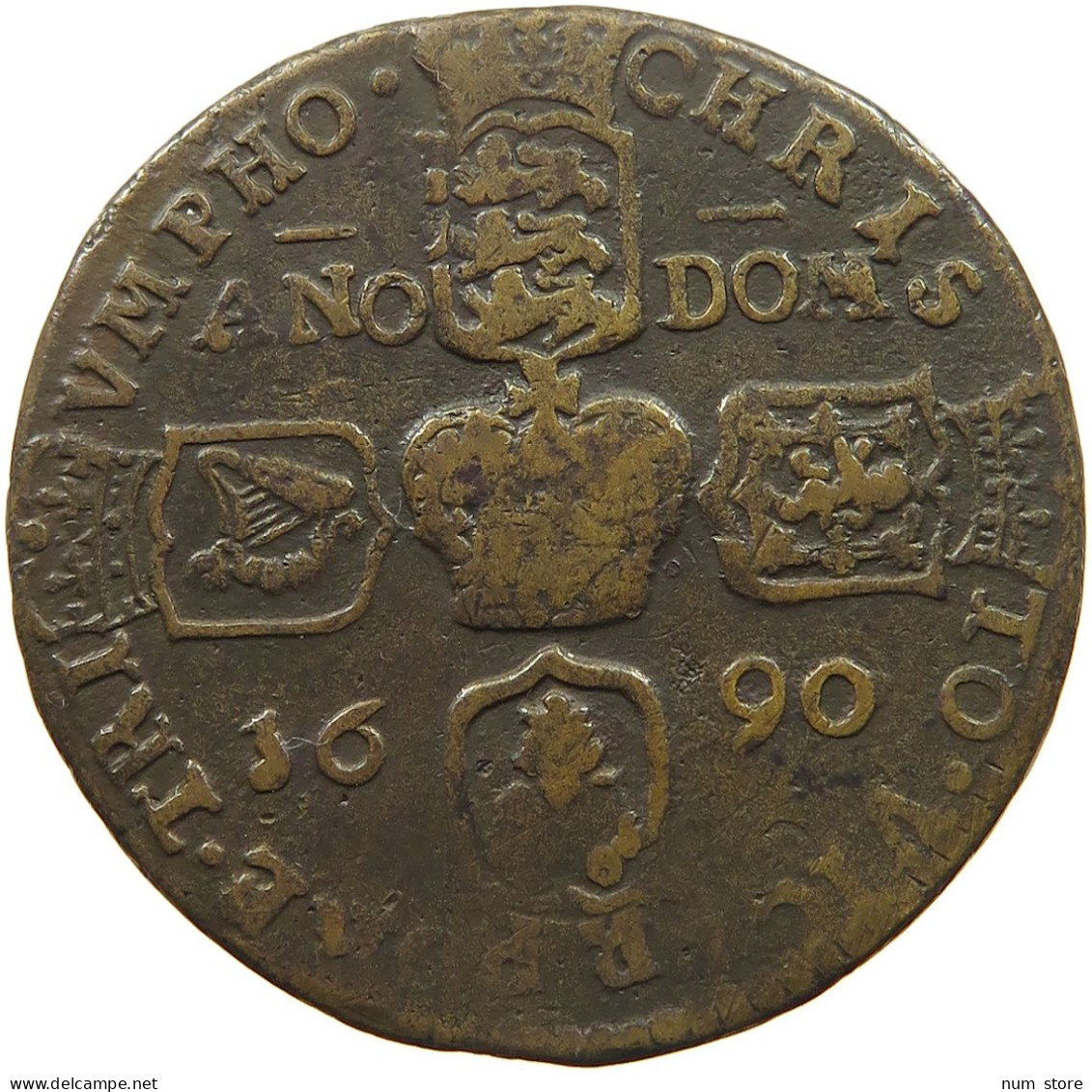IRELAND CROWN 1690 JAMES II. GUN MONEY #MA 025002 - Irlande