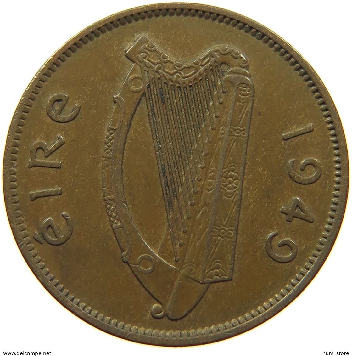 IRELAND 1/2 PENNY 1949  #MA 073199 - Irlanda