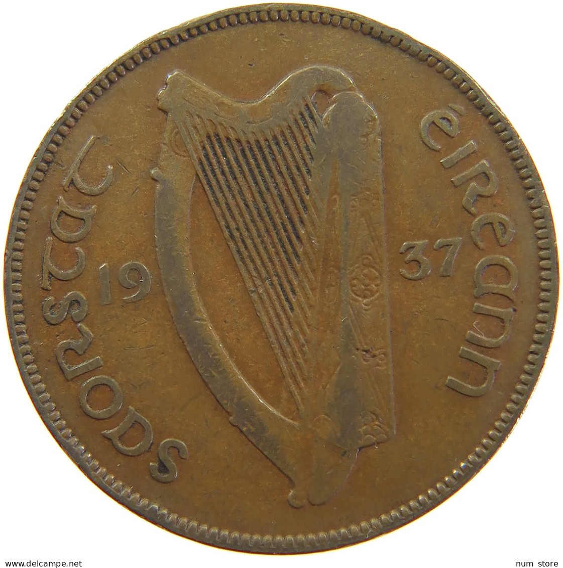 IRELAND PENNY 1937  #MA 067729 - Irlande