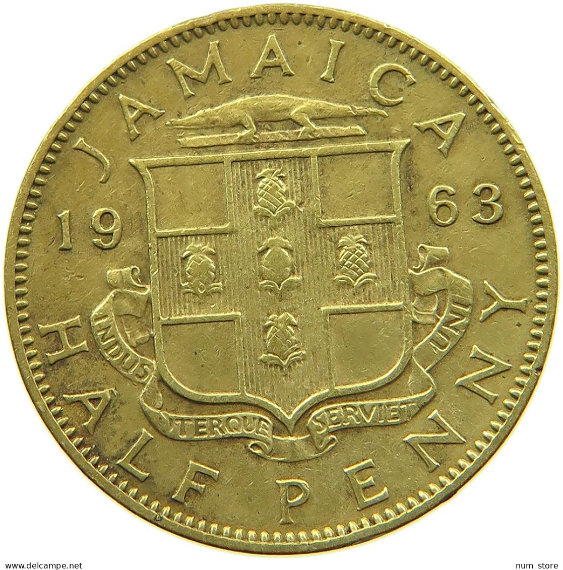 JAMAICA 1/2 PENNY 1963 ELIZABETH II. (1952-2022) #MA 099225 - Japan