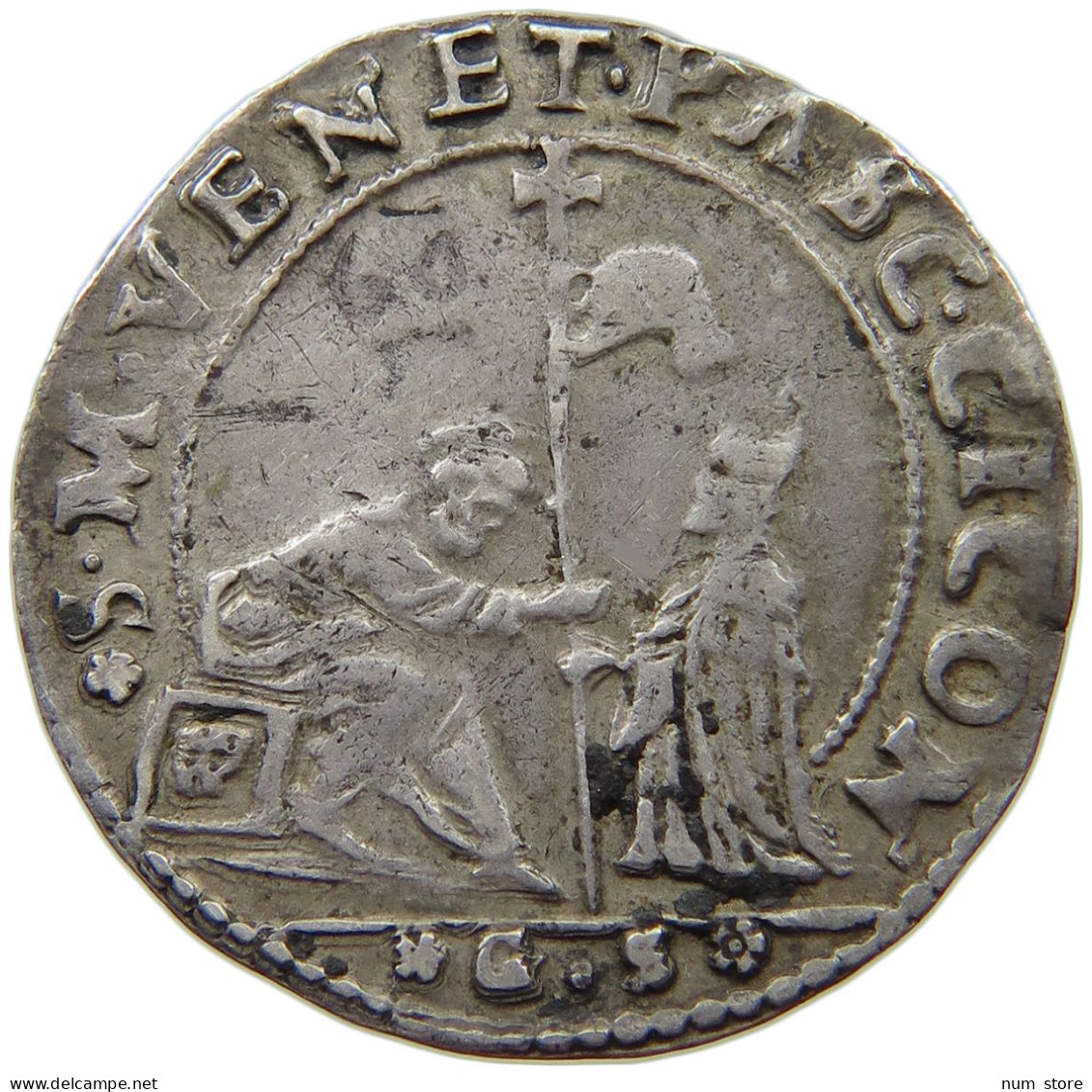 ITALY VENEDIG 20 SOLDI 1585-1595 PASQUALE CICOGNA 1585-1595 GEROLAMO SEMITECOLO #MA 020811 - Venetië