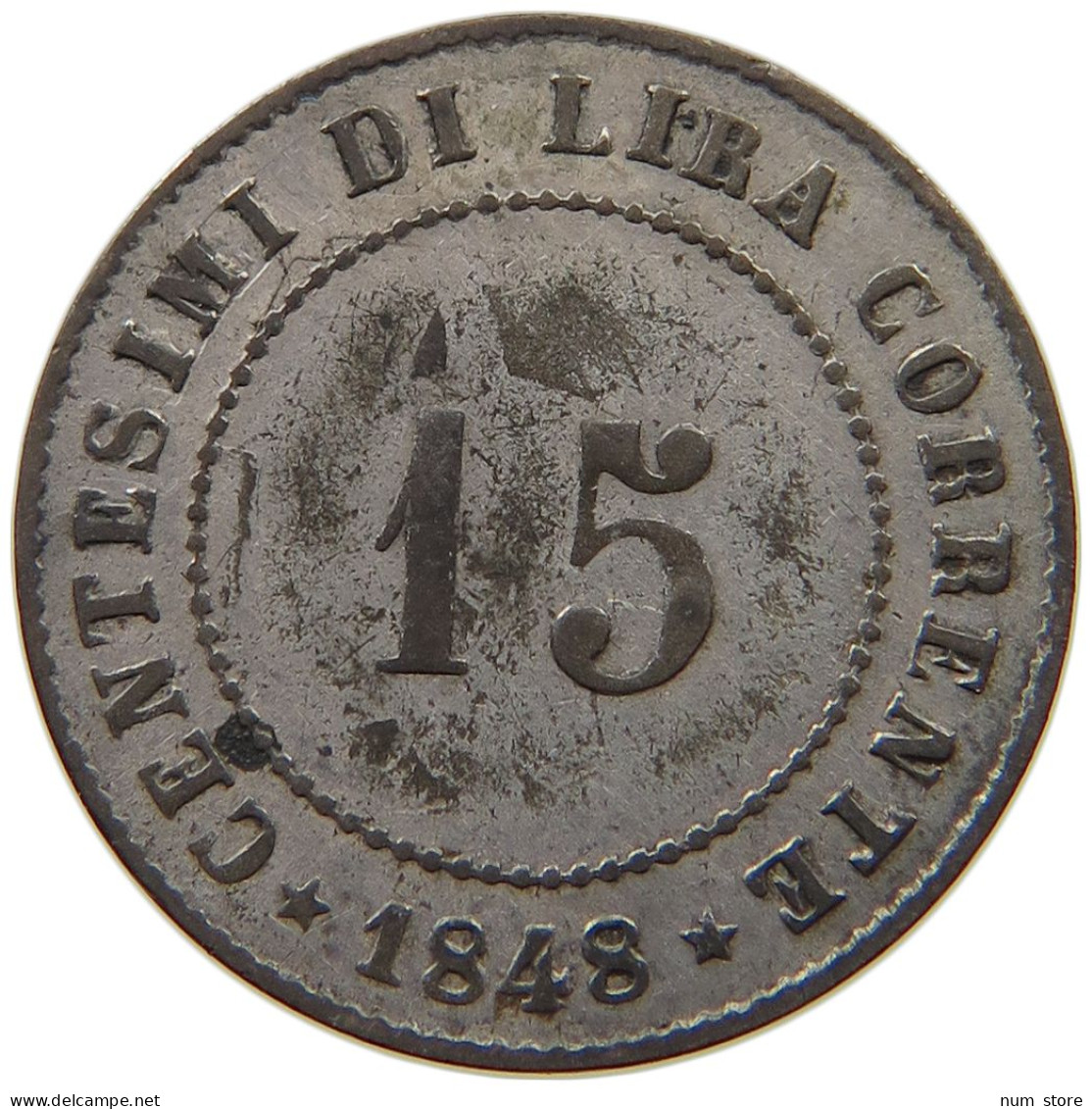 ITALY VENEDIG 15 CENTESIMI 1848 FRANZ JOSEF I. 1848-1916 #MA 008462 - Venetië