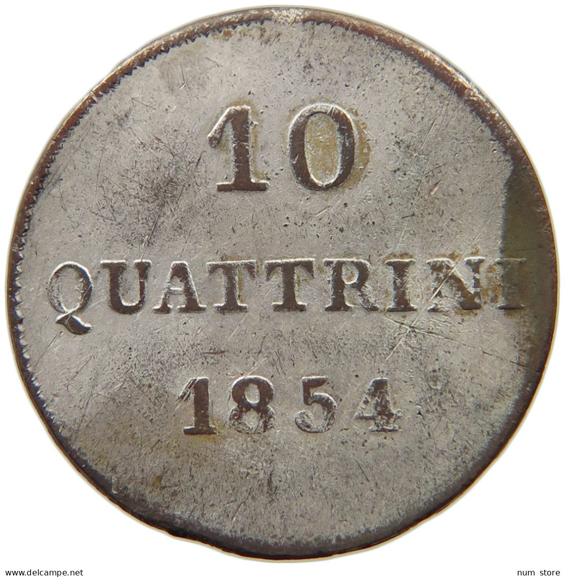 ITALY TOSKANA 10 QUATTRINO 1854  #MA 008373 - Toscane