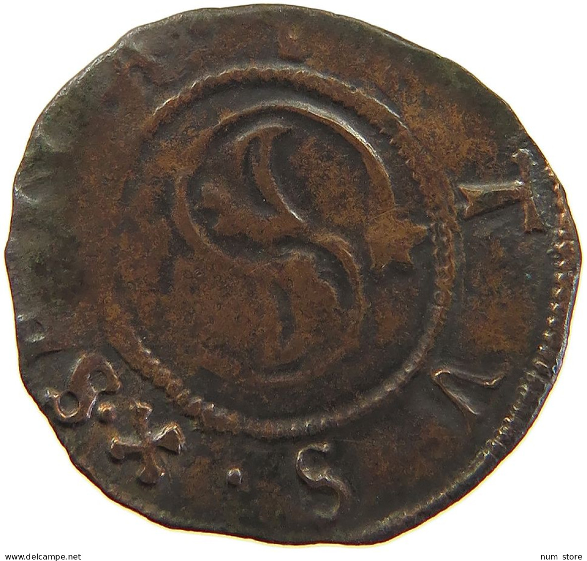 ITALY STATES SIENA QUATTRINO 1450-1470  #MA 104314 - Other & Unclassified