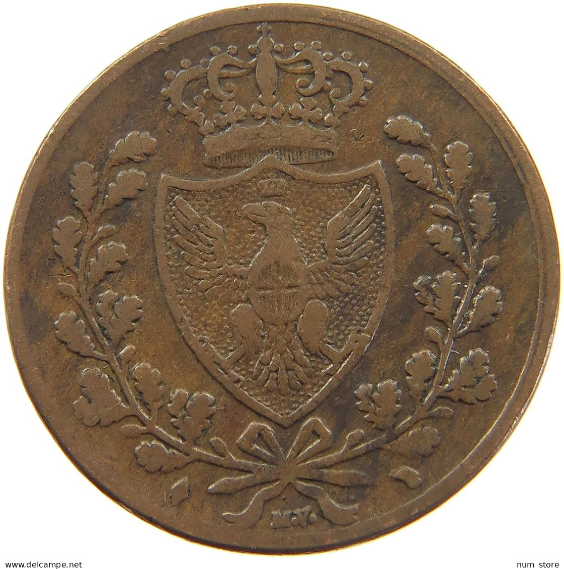 ITALY STATES SARDINIA 5 CENTESIMI 1826 CARLO FELICE 1821-1831 #MA 101998 - Italian Piedmont-Sardinia-Savoie